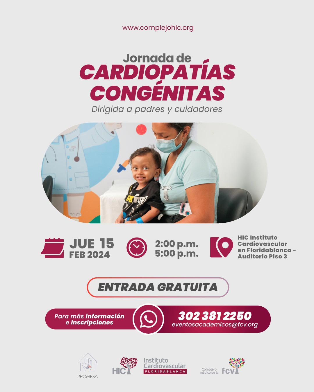 Jornada de Cardiopatías Congénitas - Dirigida a padres y cuidadores 